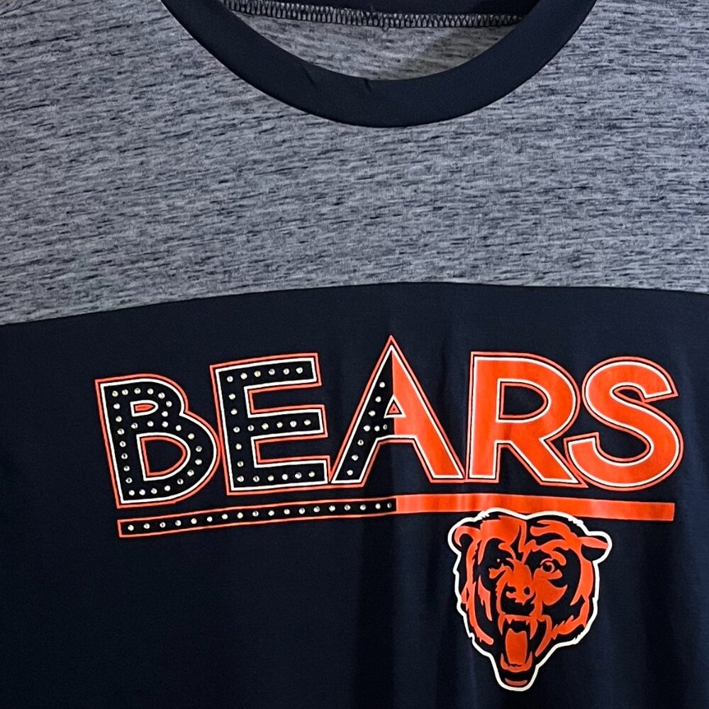Chicago Bears T Shirt Womens Size S Blue NFL Football NFL Adults Ladies NWT